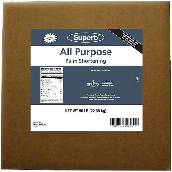 Superb Superb Palm All Purpose Shortening 50lbs 101640 81 - main